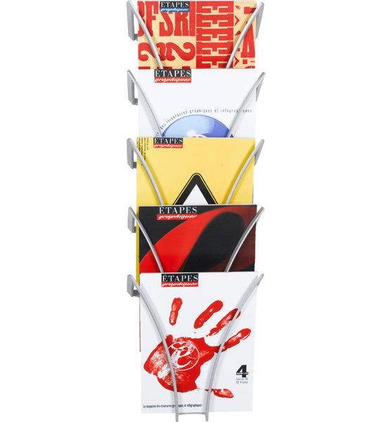 Wall Mounted Magazine Rack - Five Section